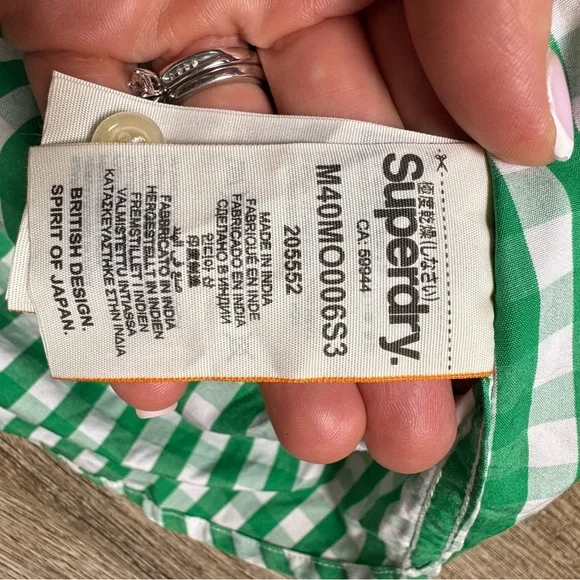 Superdry Green Plaid Men's Shirt - Picture 8 of 10